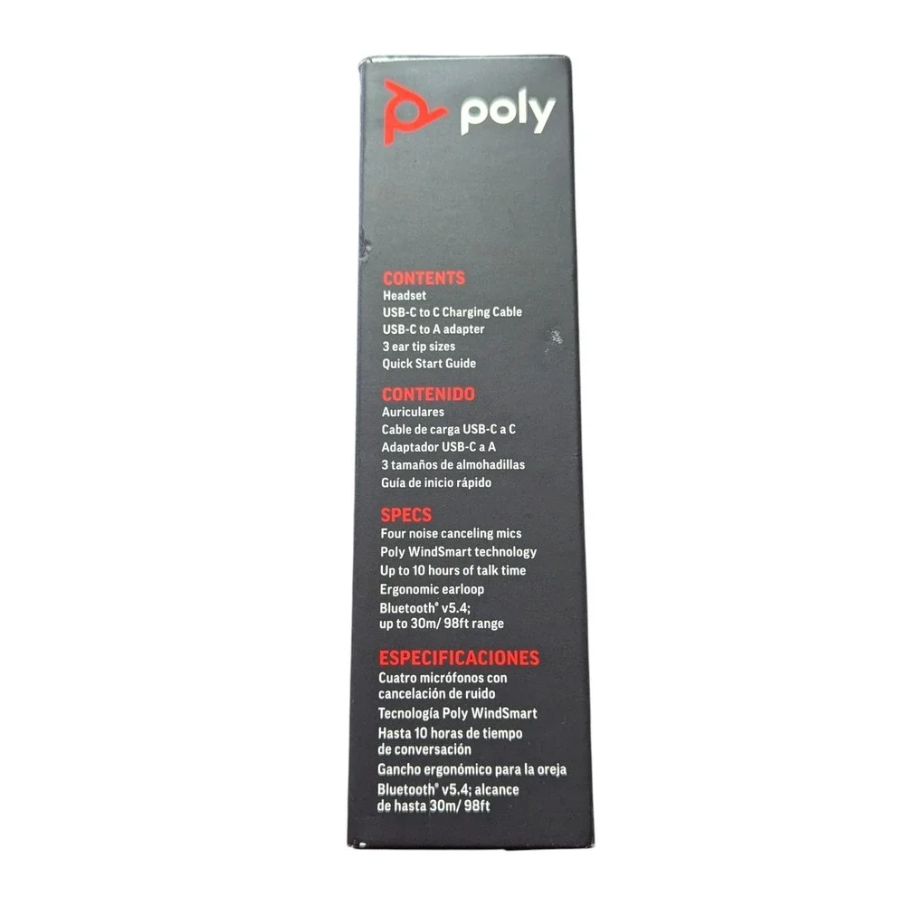 Nn2O HP Poly Voyager Legend 30 Wireless‎ Noise Cancelling In-Ear Headset - Black